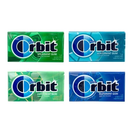 Green Rabbit Holdings ORBIT Sugar-Free Gum Mint Variety Pack, 14-Pieces, 18 Pack 22000568